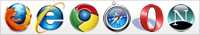 Ottimizzato per: Mozzilla Firefox, Internet Explorer, Google Chrome, Safari, Opera, Netscape
