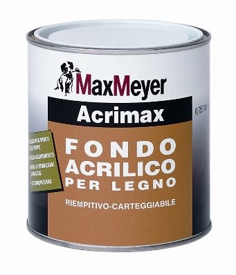 Acrimax 0,75Lt.    Fondo Acrilico Per Legno Ad Acqua  Max-Meyer 