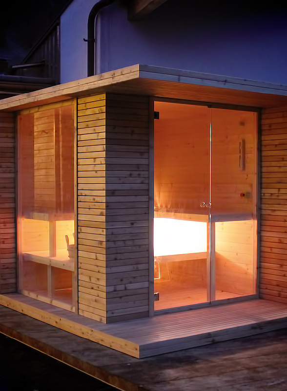 OUTSIDE  PRO   Sauna Finlandese  cm.280x200   xh.208     GRANDFORM
