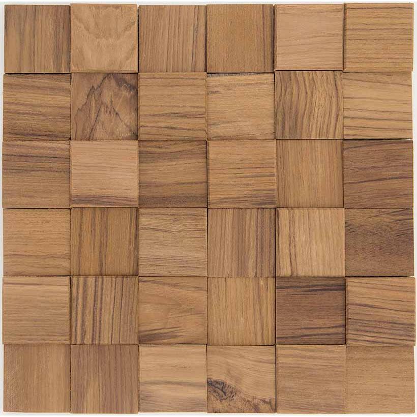 Wooden decor QUADRO TEAK    Mosaico 30x30  STON  Mosaici