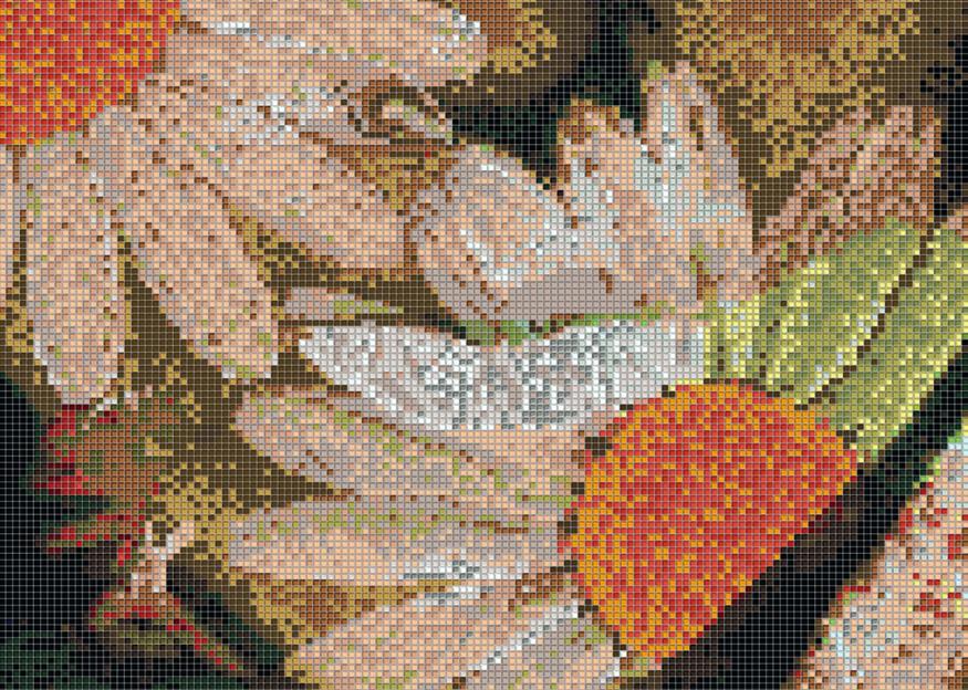 BLOOMING Di Fiore in Fiore Mosaico      cm.30x30 x sp.2    MOSAICO+