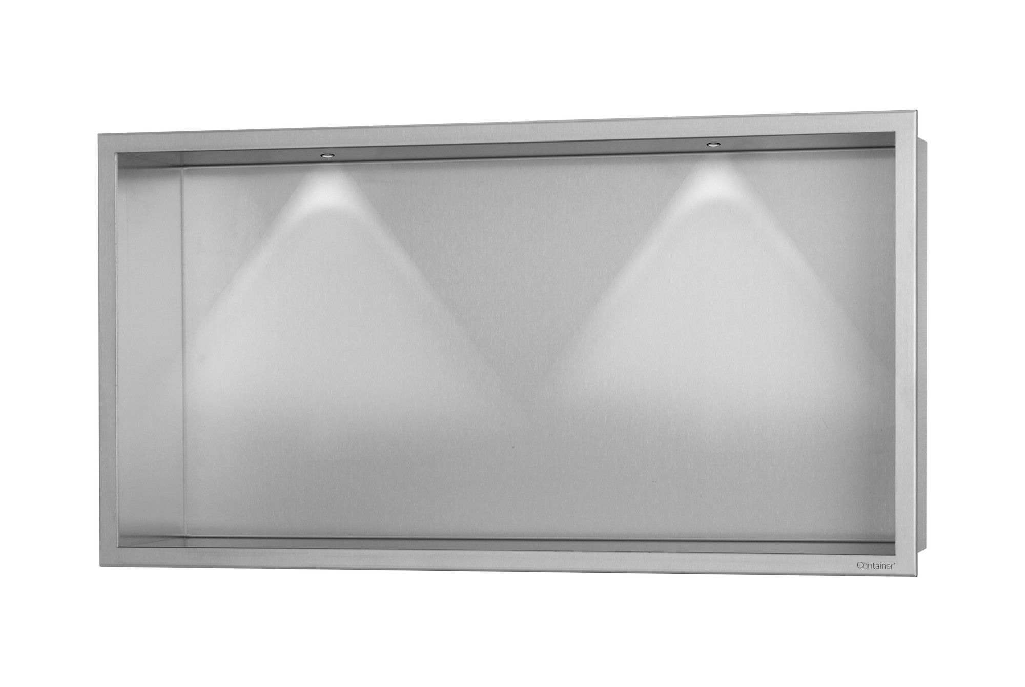 Container Box    Nicchia Parete       cm.60x30   xp.10      Acciaio Inox Satinato  con Illuminazione a LED           ESS