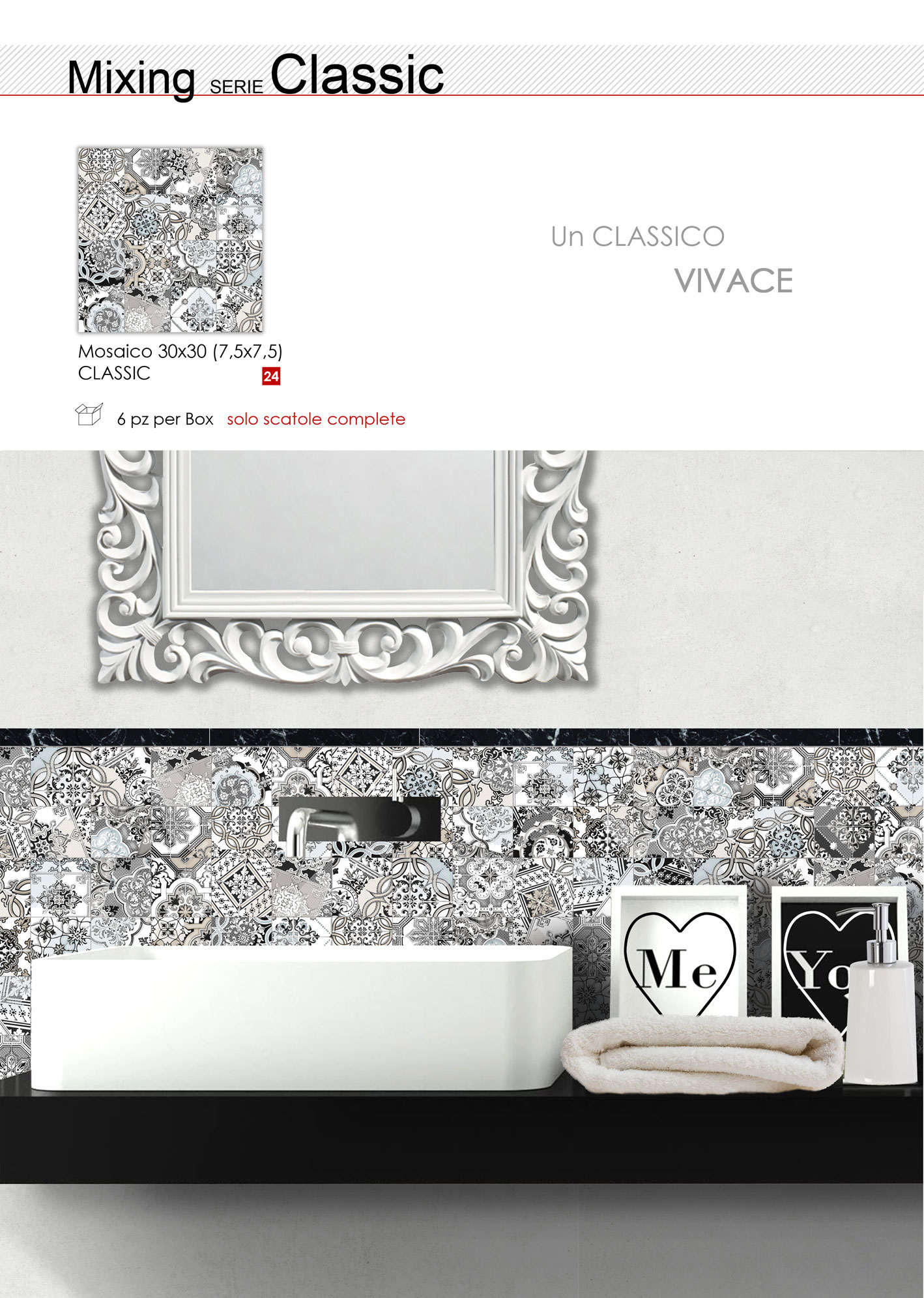 MIXING  Classic   Mosaico Ceramico       cm.30x30   STUDIO D.O.C.