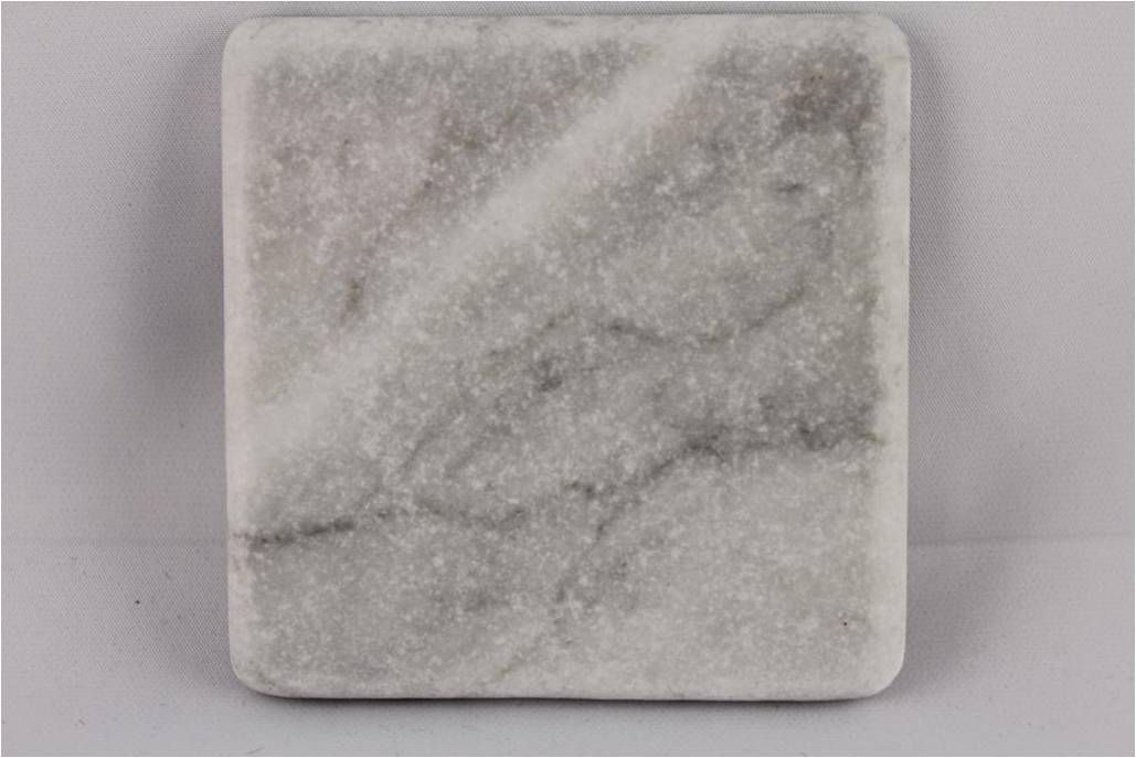 Bianco Carrara   cm. 10x10  Marmo Naturale   Burattato      STUDIO  D.O.C.