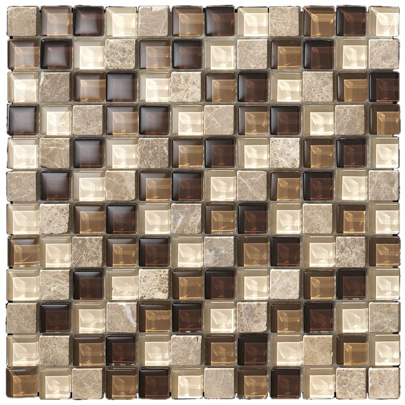 GLASS  Brown    Mosaico cm.30x30     STUDIO  D.O.C.