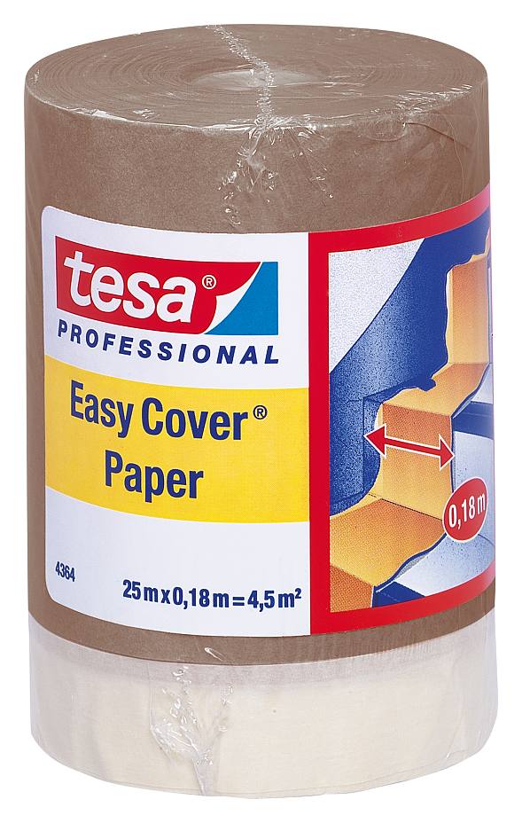Tesa® Professional 4405 Easy Cover® Standard Paper   Nastro+Cartone  20Mt.   x18cm.      TESA