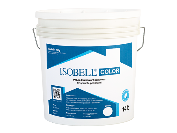 ISOBELL COLOR Pittura anticondensa igienizzante termoisolante Formati Liquido pronto uso / Fusti 14 litri